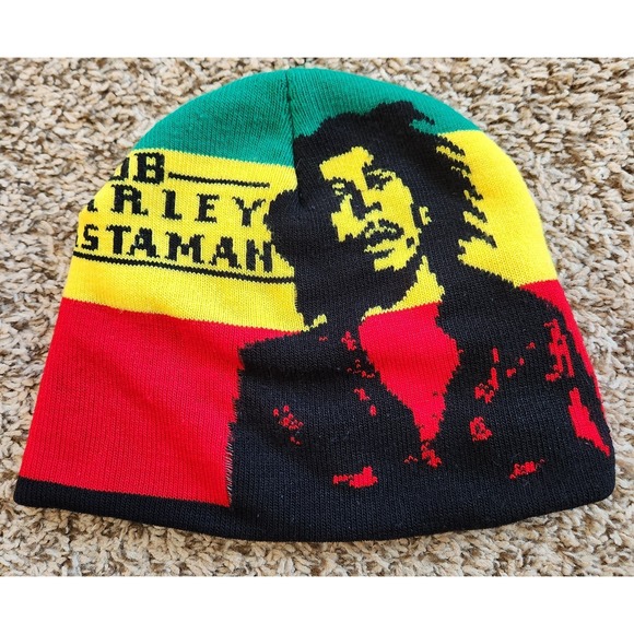 The Unbranded Brand Other - Bob Marley Rasta Reggae Beanie Hat Cap Knit Unisex One Size.